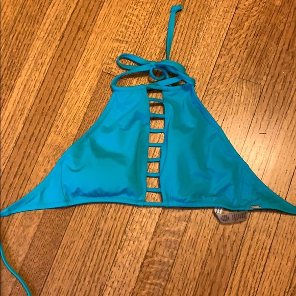 Teal High Neck Bathing suit top by pink - Picture 1 of 2